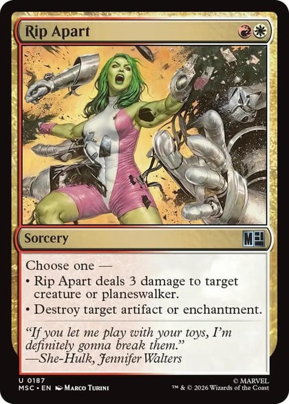 Rip Apart, Commander: Marvel Super Heroes 187