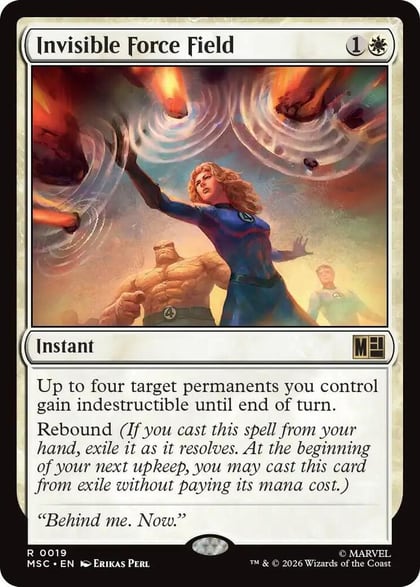 Invisible Force Field (Surge Foil), Commander: Marvel Super Heroes 19