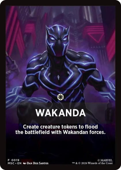 Wakanda Theme Card, Commander: Marvel Super Heroes 19