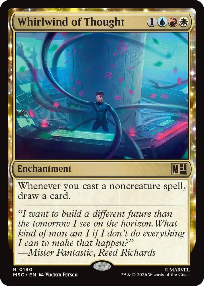 Whirlwind of Thought (Surge Foil), Commander: Marvel Super Heroes 190