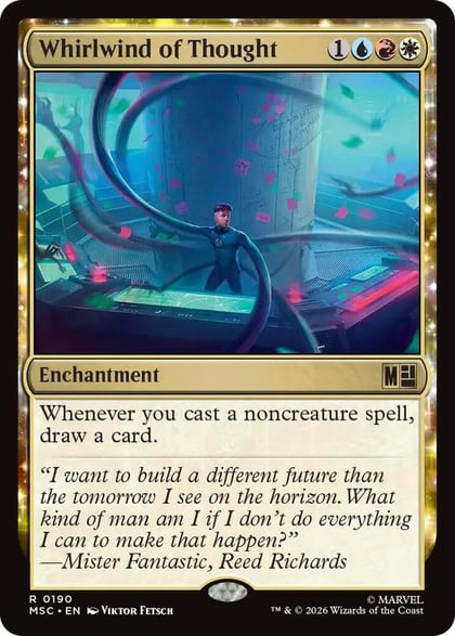 Whirlwind of Thought (Surge Foil), Commander: Marvel Super Heroes 190