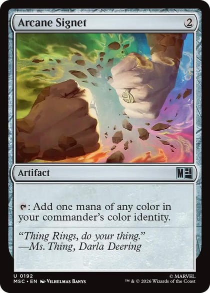 Arcane Signet (0192) (Surge Foil), Commander: Marvel Super Heroes 192