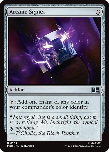 Arcane Signet (0194) (Surge Foil), Commander: Marvel Super Heroes 194
