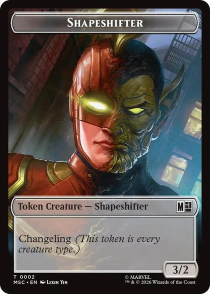 Shapeshifter // Ape Villain Double-Sided Token, Commander: Marvel Super Heroes 2 // 10