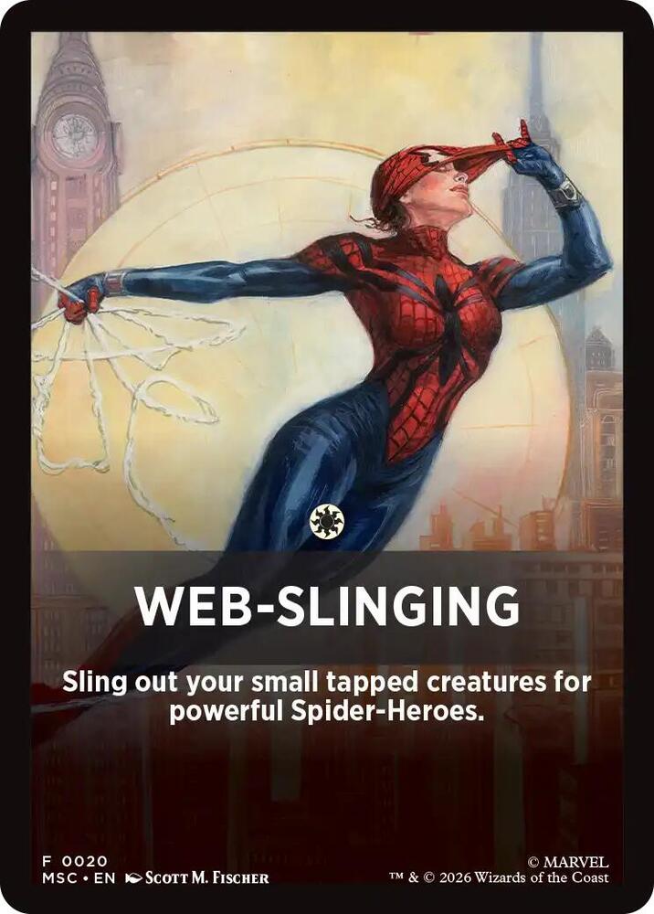Web-Slinging Theme Card, Commander: Marvel Super Heroes 20