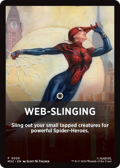 Web-Slinging Theme Card, Commander: Marvel Super Heroes 20