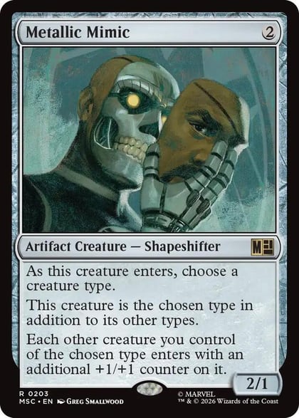 Metallic Mimic (Surge Foil), Commander: Marvel Super Heroes 203