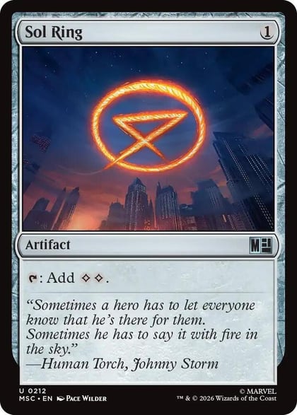 Sol Ring (0212), Commander: Marvel Super Heroes 212