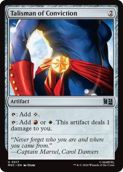 Talisman of Conviction, Commander: Marvel Super Heroes 217