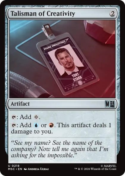 Talisman of Creativity (Surge Foil), Commander: Marvel Super Heroes 218