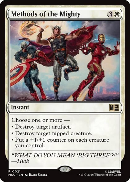 Methods of the Mighty, Commander: Marvel Super Heroes 21