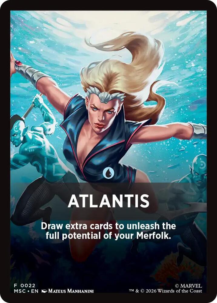 Atlantis Theme Card, Commander: Marvel Super Heroes 22