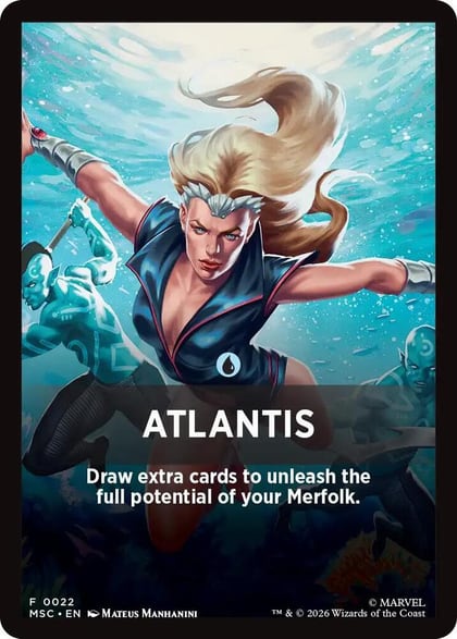 Atlantis Theme Card, Commander: Marvel Super Heroes 22