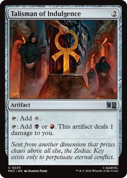 Talisman of Indulgence (Surge Foil), Commander: Marvel Super Heroes 220