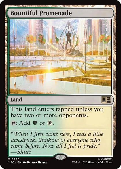 Bountiful Promenade (Surge Foil), Commander: Marvel Super Heroes 226