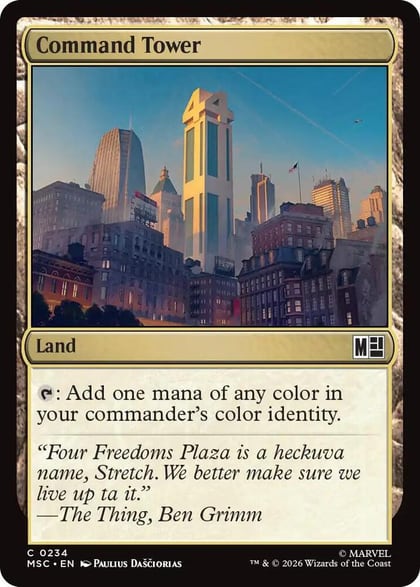 Command Tower (0234), Commander: Marvel Super Heroes 234