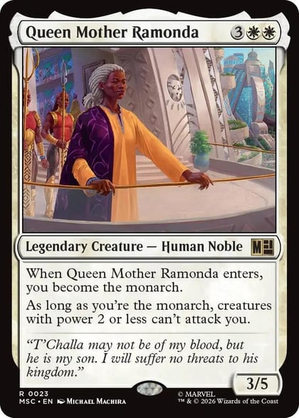 Queen Mother Ramonda, Commander: Marvel Super Heroes 23