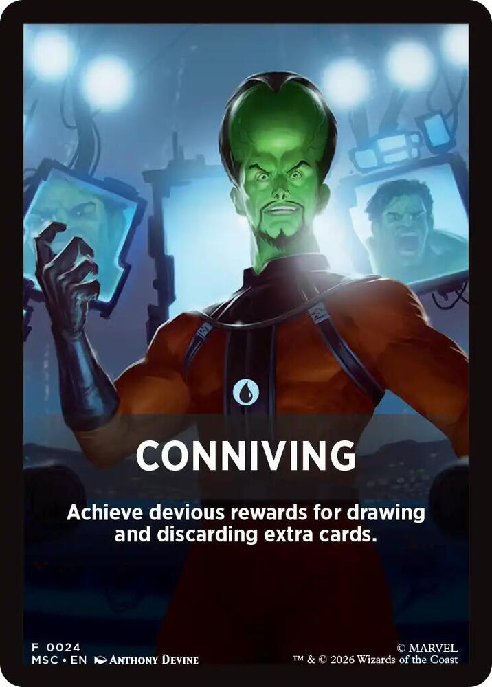 Conniving Theme Card, Commander: Marvel Super Heroes 24