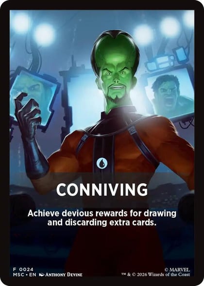 Conniving Theme Card, Commander: Marvel Super Heroes 24