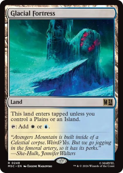 Glacial Fortress (Surge Foil), Commander: Marvel Super Heroes 248