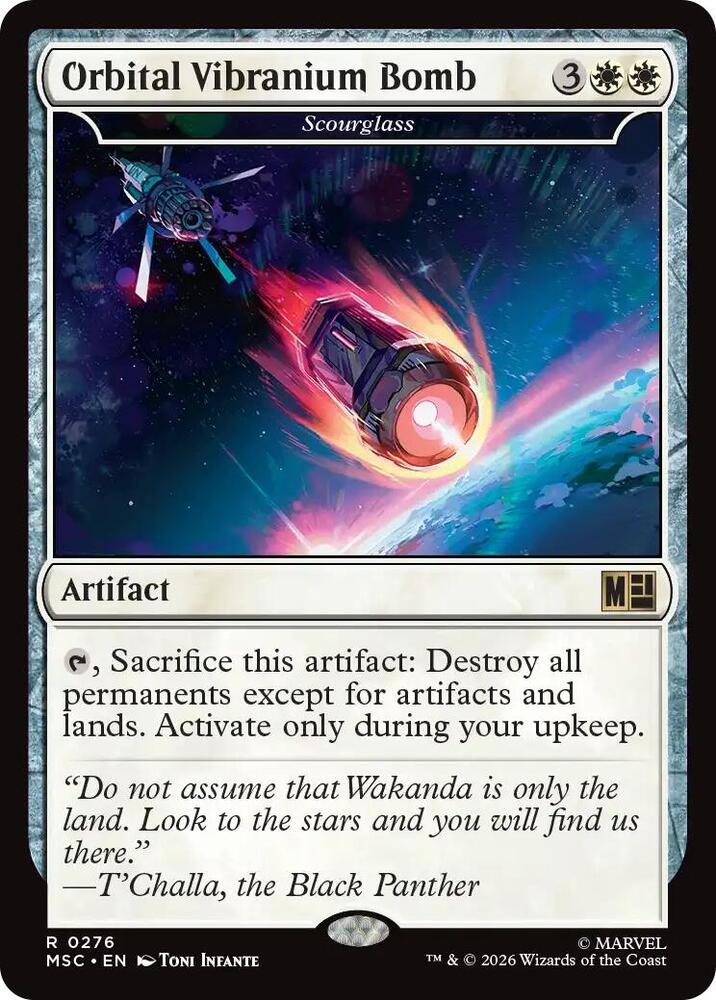 Orbital Vibranium Bomb - Scourglass, Commander: Marvel Super Heroes 276