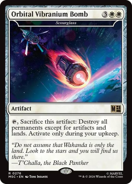 Orbital Vibranium Bomb - Scourglass, Commander: Marvel Super Heroes 276