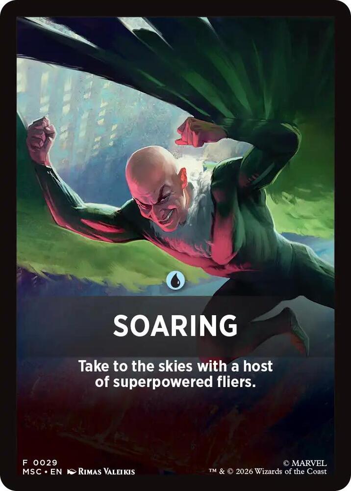 Soaring Theme Card, Commander: Marvel Super Heroes 29