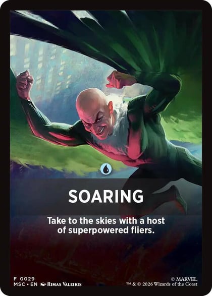 Soaring Theme Card, Commander: Marvel Super Heroes 29