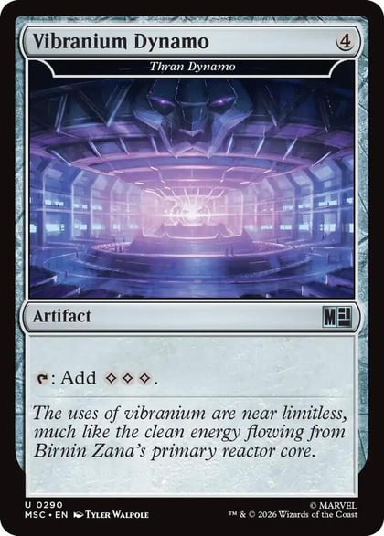 Vibranium Dynamo - Thran Dynamo (Surge Foil), Commander: Marvel Super Heroes 290