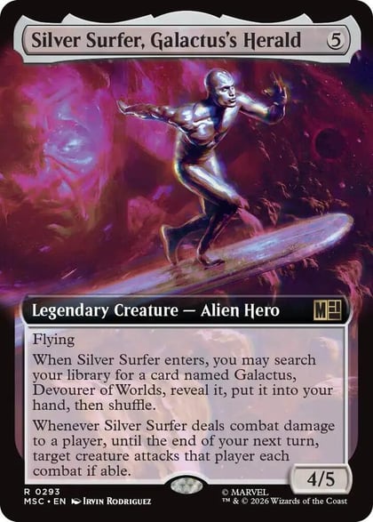Silver Surfer, Galactus's Herald (Extended Art), Commander: Marvel Super Heroes 293