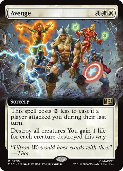 Avenge (Extended Art), Commander: Marvel Super Heroes 295