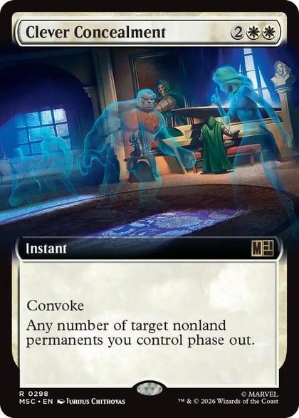 Clever Concealment (Extended Art), Commander: Marvel Super Heroes 298