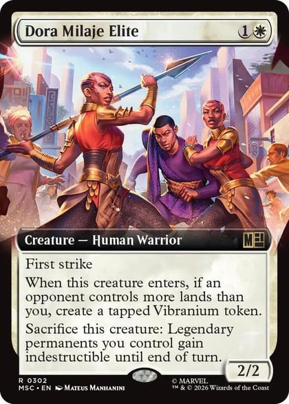 Dora Milaje Elite (Extended Art), Commander: Marvel Super Heroes 302