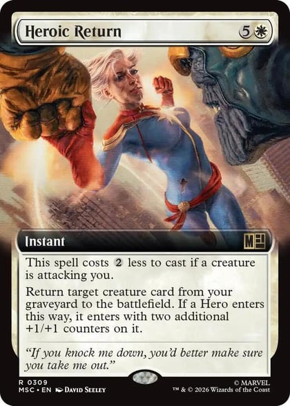 Heroic Return (Extended Art), Commander: Marvel Super Heroes 309
