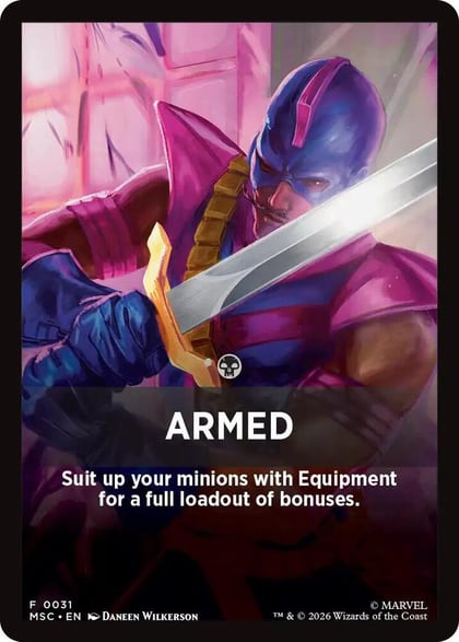 Armed Theme Card, Commander: Marvel Super Heroes 31
