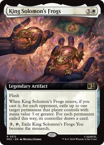 King Solomon's Frogs (Extended Art), Commander: Marvel Super Heroes 312