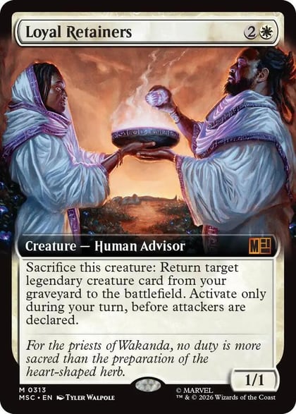 Loyal Retainers (Extended Art), Commander: Marvel Super Heroes 313