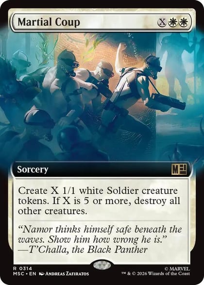 Martial Coup (Extended Art), Commander: Marvel Super Heroes 314