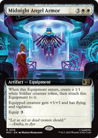 Midnight Angel Armor (Extended Art), Commander: Marvel Super Heroes 316