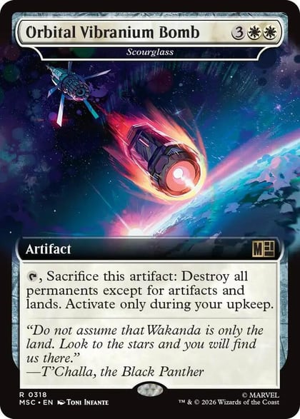 Orbital Vibranium Bomb - Scourglass (Extended Art), Commander: Marvel Super Heroes 318