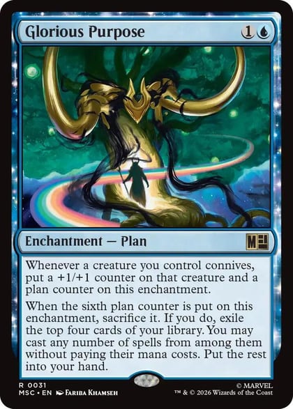 Glorious Purpose (Surge Foil), Commander: Marvel Super Heroes 31