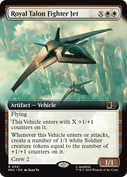 Royal Talon Fighter Jet (Extended Art), Commander: Marvel Super Heroes 321