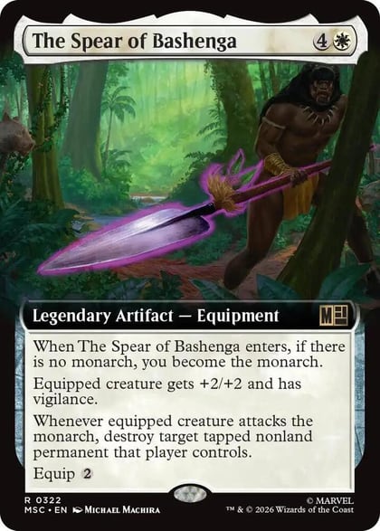 The Spear of Bashenga (Extended Art), Commander: Marvel Super Heroes 322