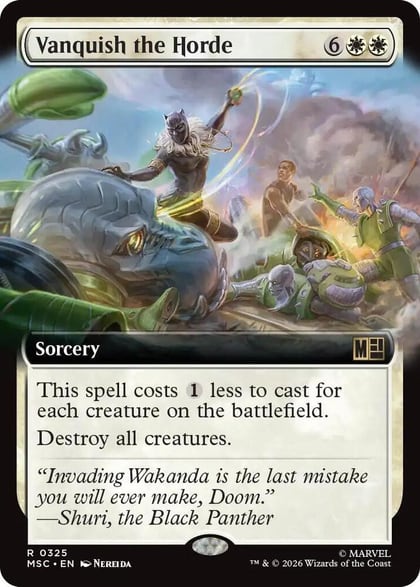 Vanquish the Horde (Extended Art), Commander: Marvel Super Heroes 325