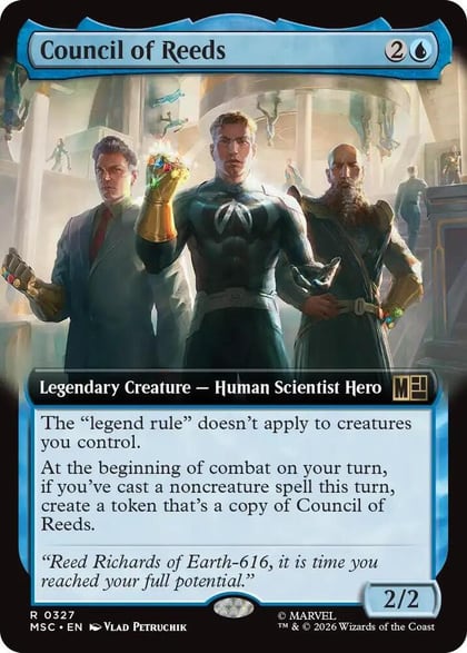 Council of Reeds (Extended Art), Commander: Marvel Super Heroes 327