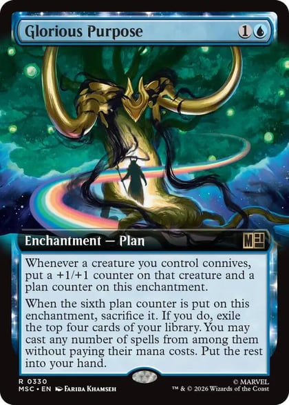 Glorious Purpose (Extended Art), Commander: Marvel Super Heroes 330