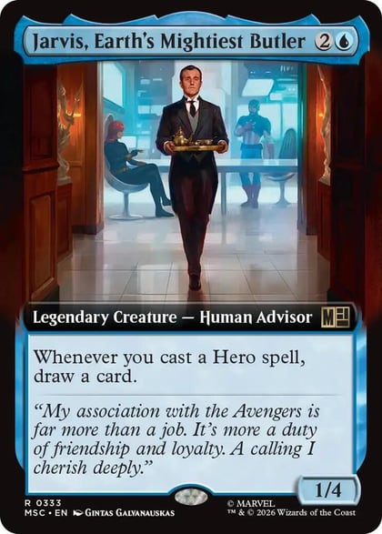 Jarvis, Earth's Mightiest Butler (Extended Art), Commander: Marvel Super Heroes 333