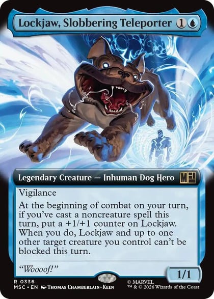 Lockjaw, Slobbering Teleporter (Extended Art), Commander: Marvel Super Heroes 336