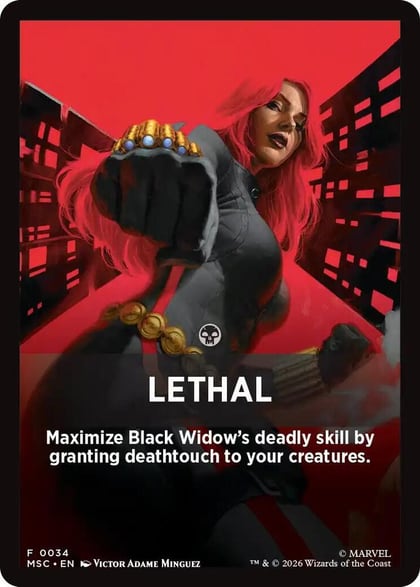 Lethal Theme Card, Commander: Marvel Super Heroes 34