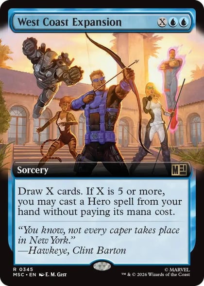 West Coast Expansion (Extended Art), Commander: Marvel Super Heroes 345